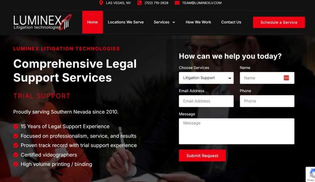 Luminex Litigation Technologies website